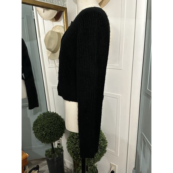 Abercrombie and Fitch Pearl Button Black Cardigan Size Small - Picture 5 of 8